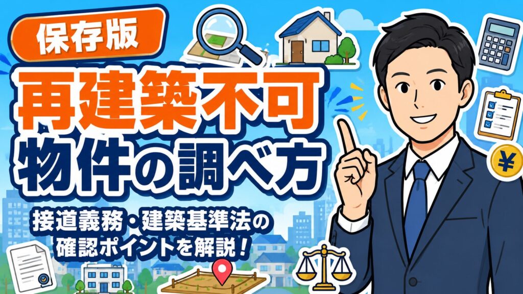 再建築不可物件の調べ方｜接道義務・建築基準法の確認ポイント