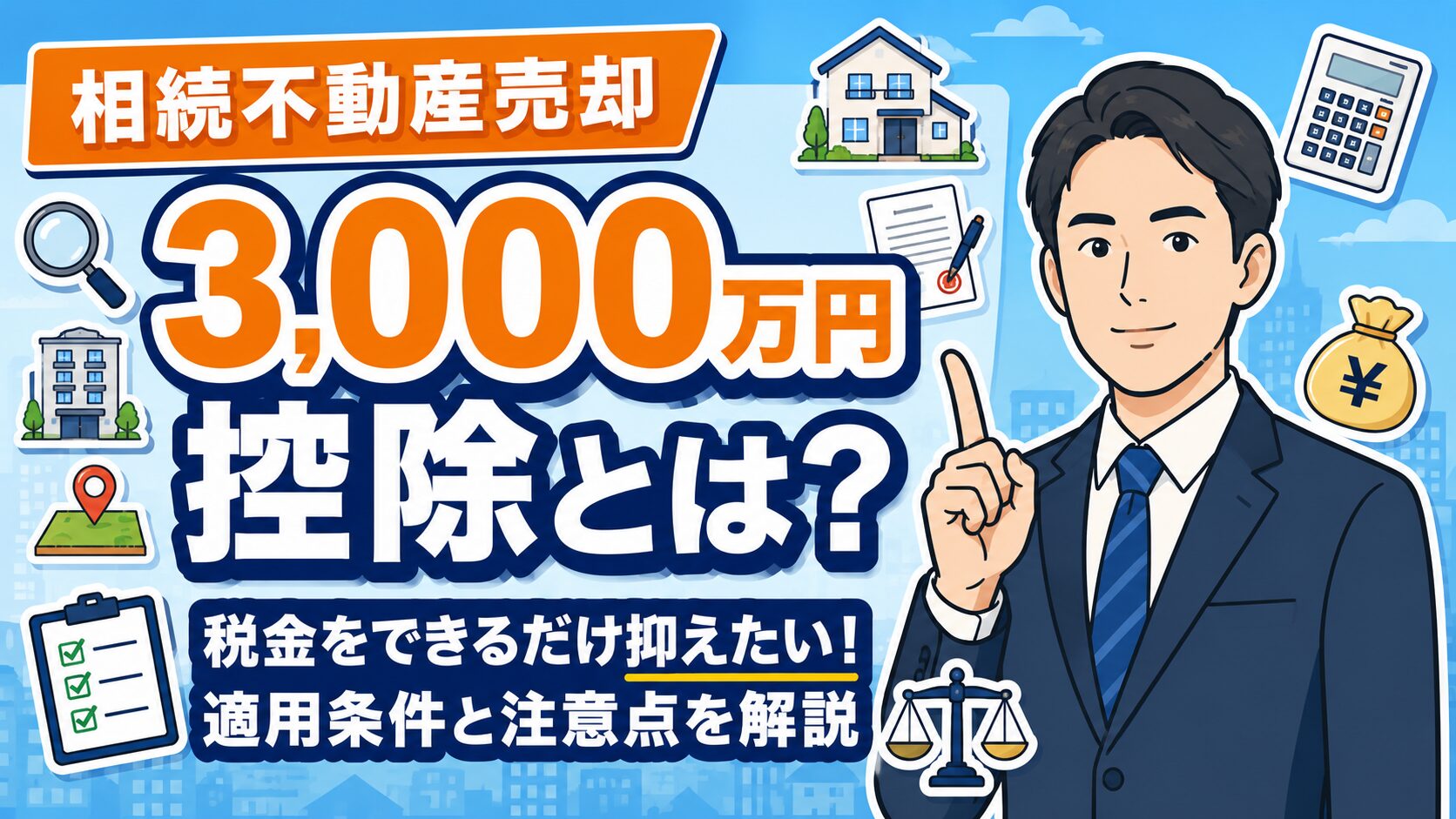 相続不動産売却の3,000万円控除とは？適用条件と注意点を解説