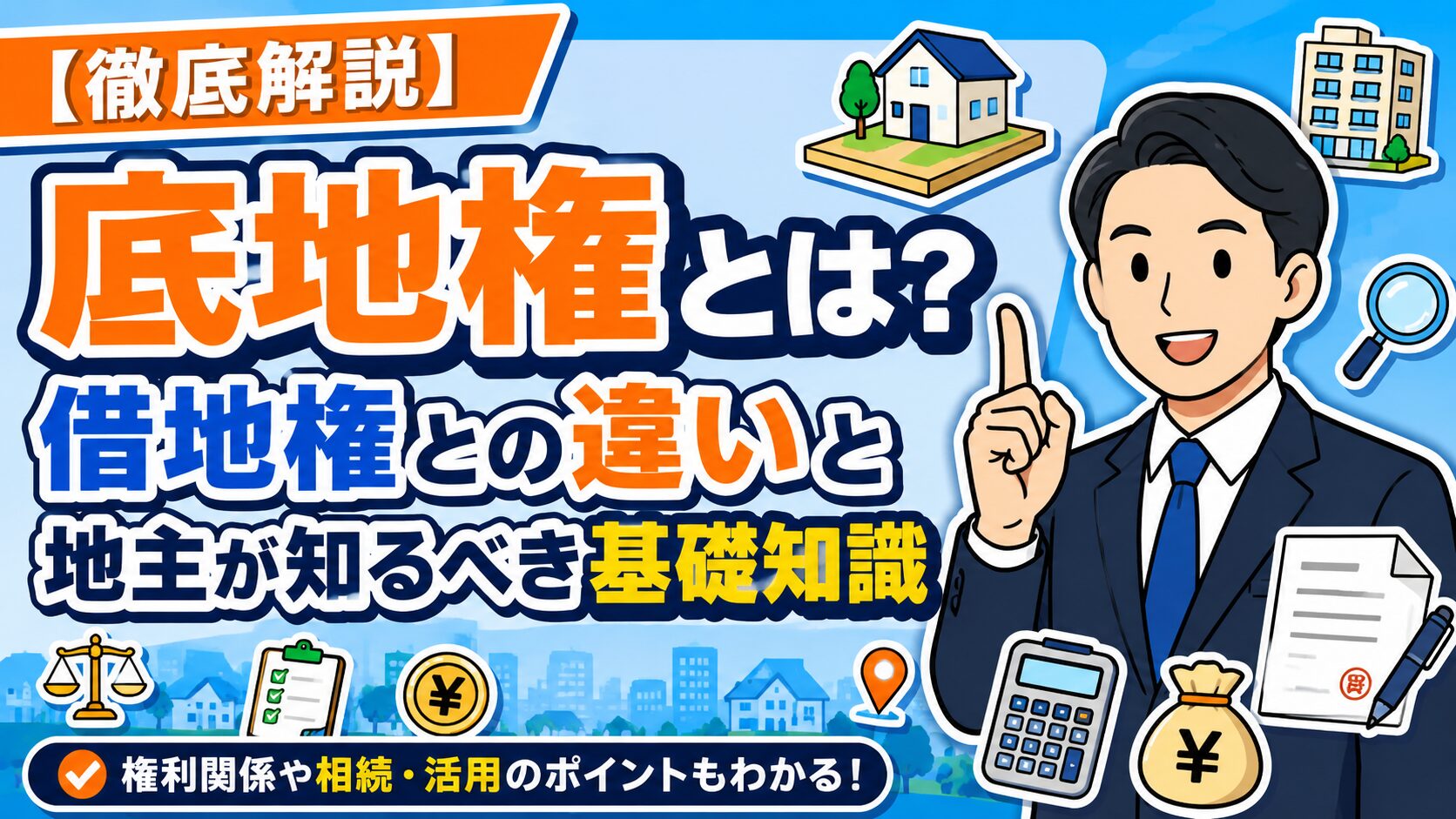 【徹底解説】底地権とは？借地権との違いと地主が知るべき基礎知識